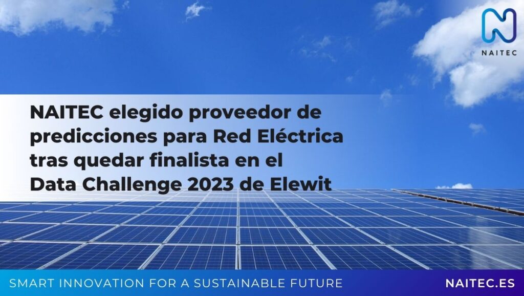 NAITEC es elegido proveedor de predicciones para Red Eléctrica tras quedar finalista en el Data Challenge 2023 de Elewit