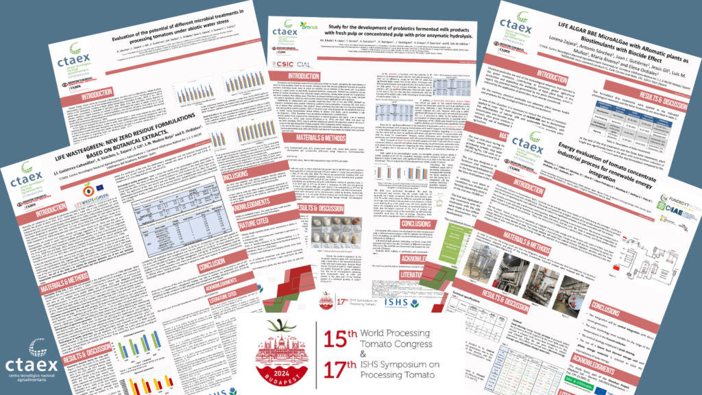 CTAEX presenta 5 trabajos de investigación sobre la cadena de valor del tomate para industria en el Congreso Mundial del Tomate
