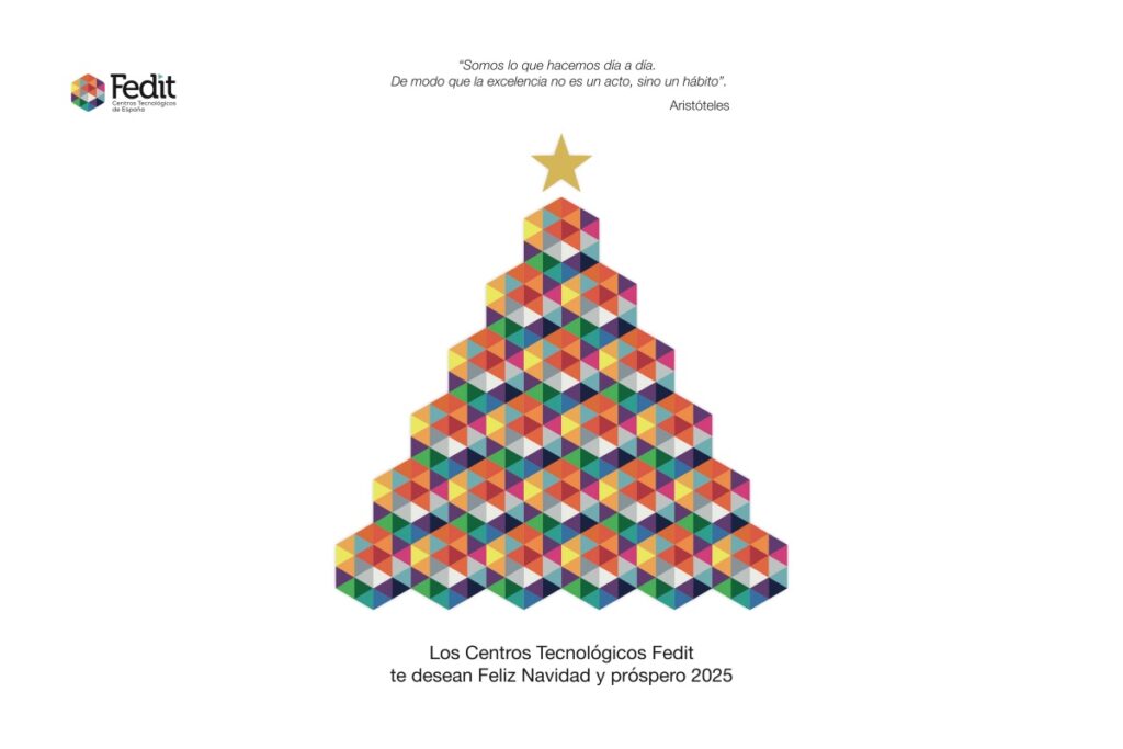 ¡La Federación Española de Centros Tecnológicos os desea una feliz Navidad y próspero 2025!